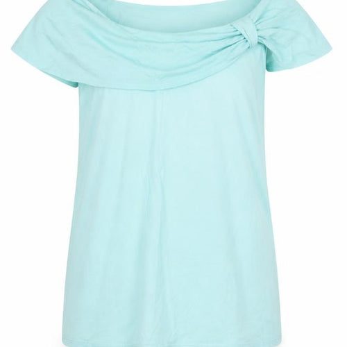 Monsoon Women’s Blue Off the Shoulder Short Sleeve Blouse Size 10