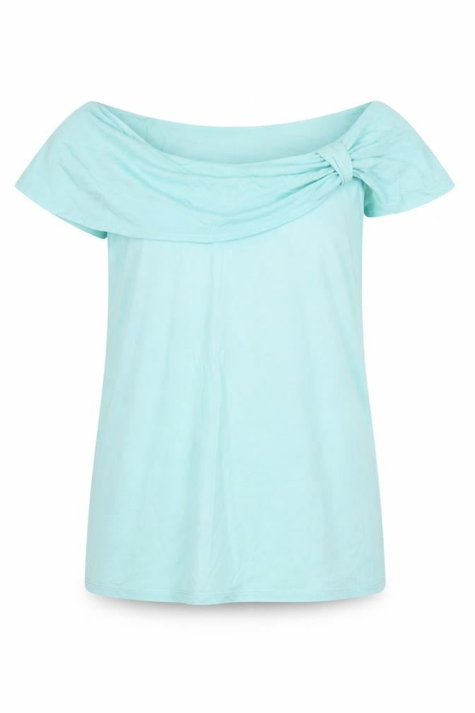 Monsoon Women’s Blue Off the Shoulder Short Sleeve Blouse Size 10