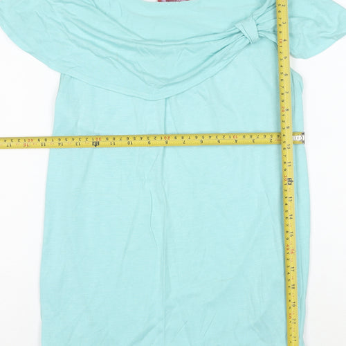 Monsoon Women’s Blue Off the Shoulder Short Sleeve Blouse Size 10