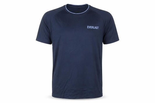 Front view of Everlast Men’s Blue Regular Fit Sports Graphic T-Shirt M