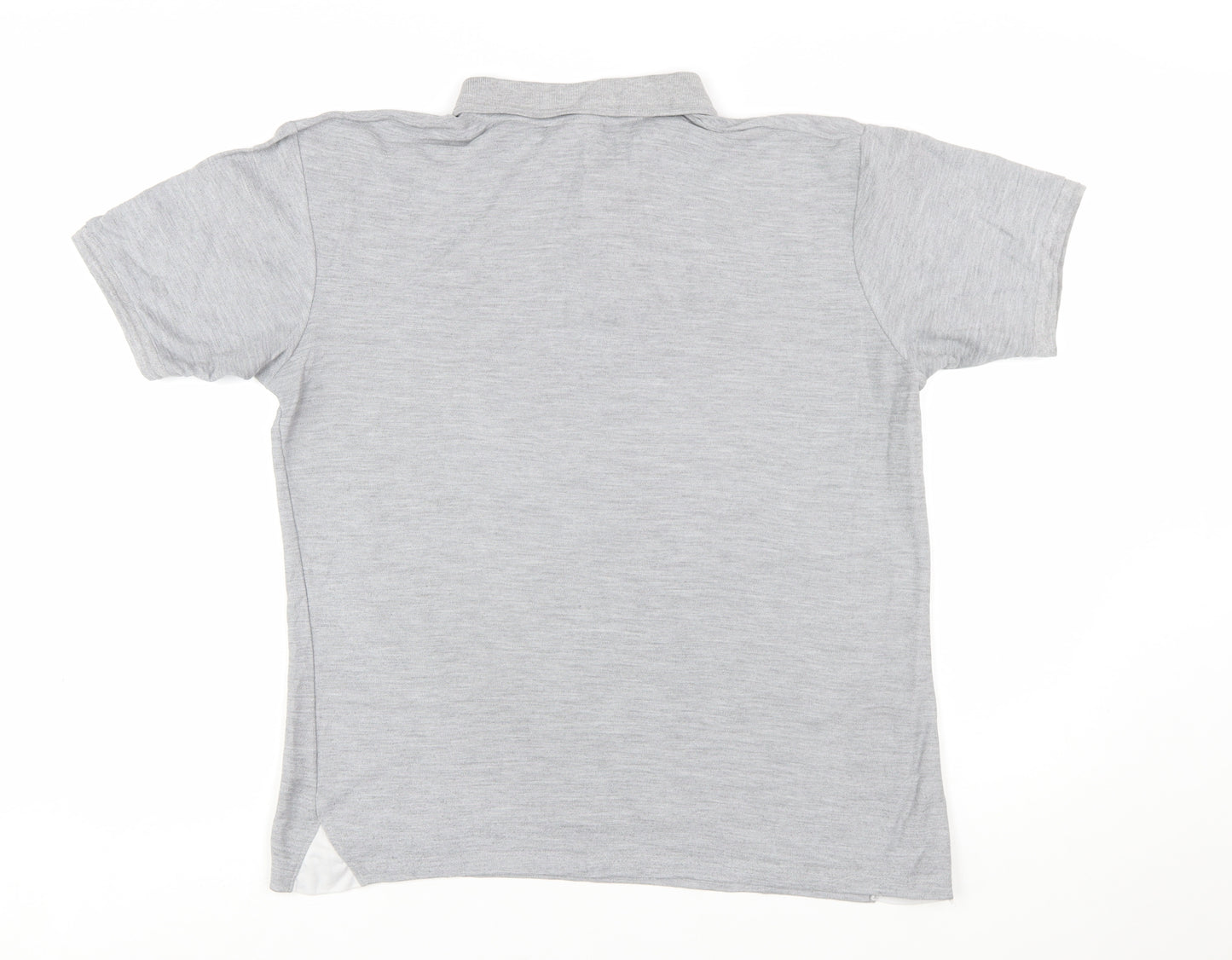 Slazenger Men's Grey Regular Fit Short Sleeve Polo Shirt Size L