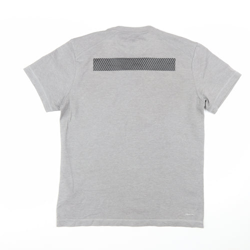 adidas Men's Grey Climalite Gym T-Shirt Size M Short Sleeve
