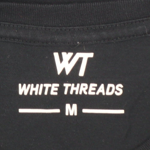 White Threads Men's Black NY Graphic City T-Shirt Size M
