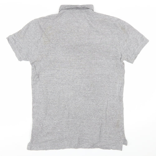 Polo Ralph Lauren Mens Grey Slim Fit Short Sleeve Polo Shirt Size L