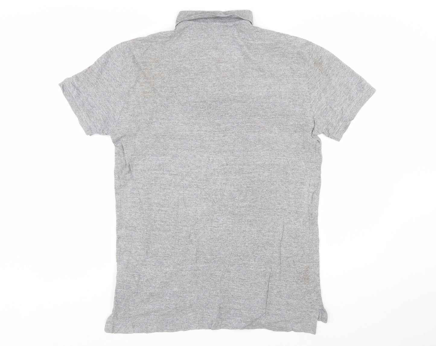 Polo Ralph Lauren Mens Grey Slim Fit Short Sleeve Polo Shirt Size L