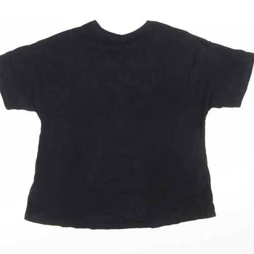 Tu Women’s Black Def Leppard Graphic Band T-Shirt Size 16