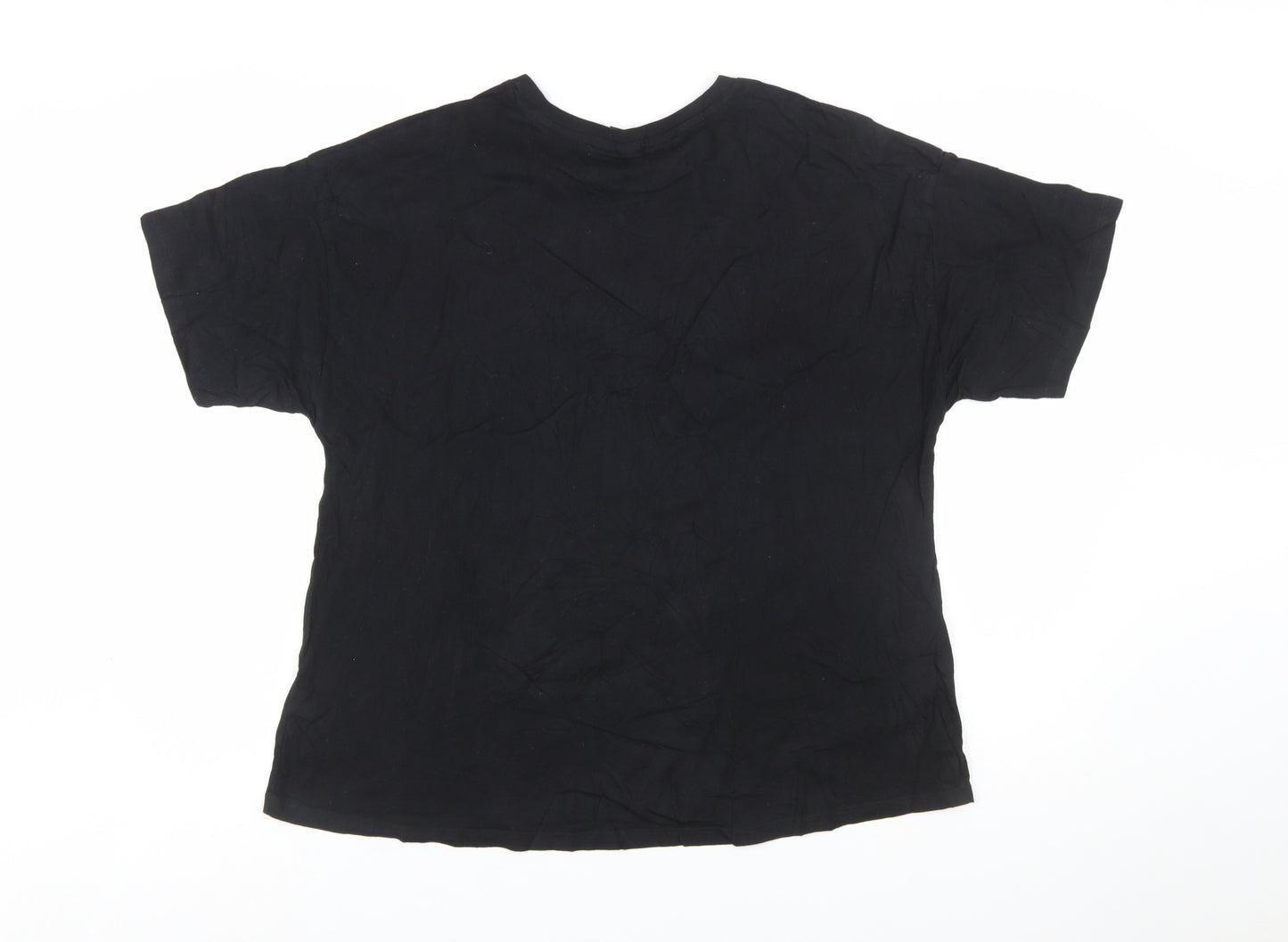 Tu Women’s Black Def Leppard Graphic Band T-Shirt Size 16