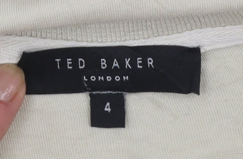 Ted Baker Men's Beige Crew Neck Short Sleeve T-Shirt Size L