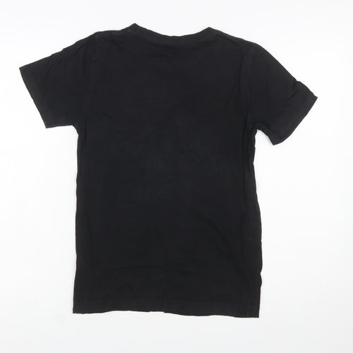 Nike Jordan Boys Black Graphic Print Short Sleeve T-Shirt 10-12 Years