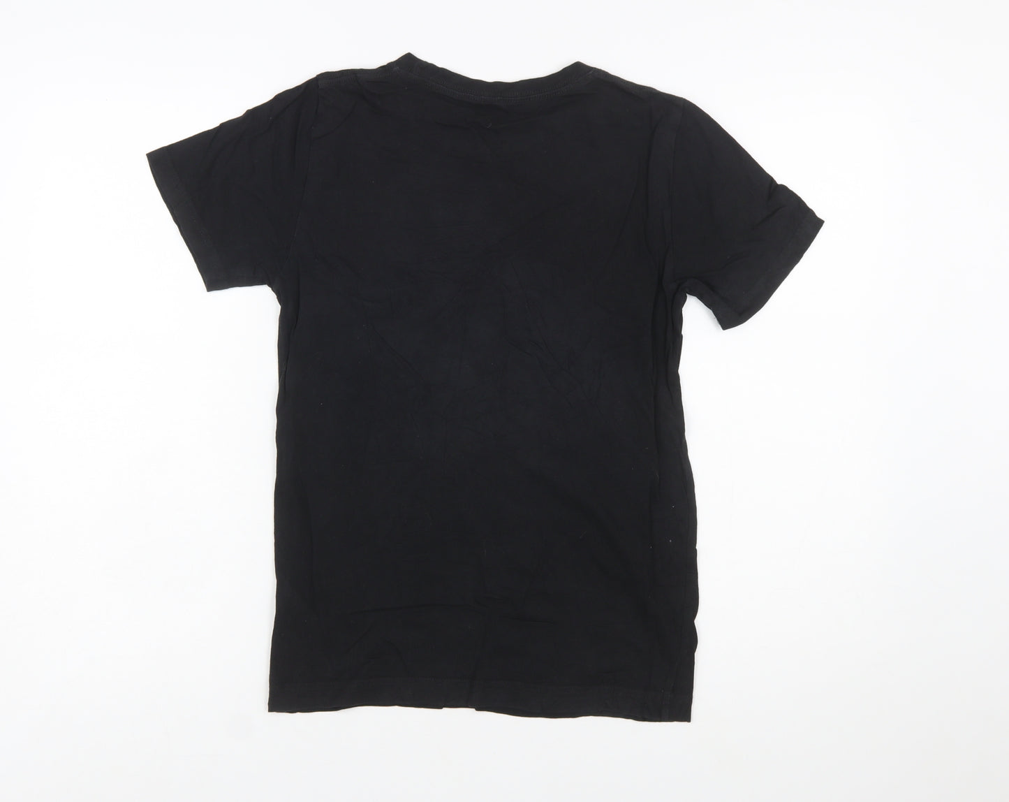 Nike Jordan Boys Black Graphic Print Short Sleeve T-Shirt 10-12 Years