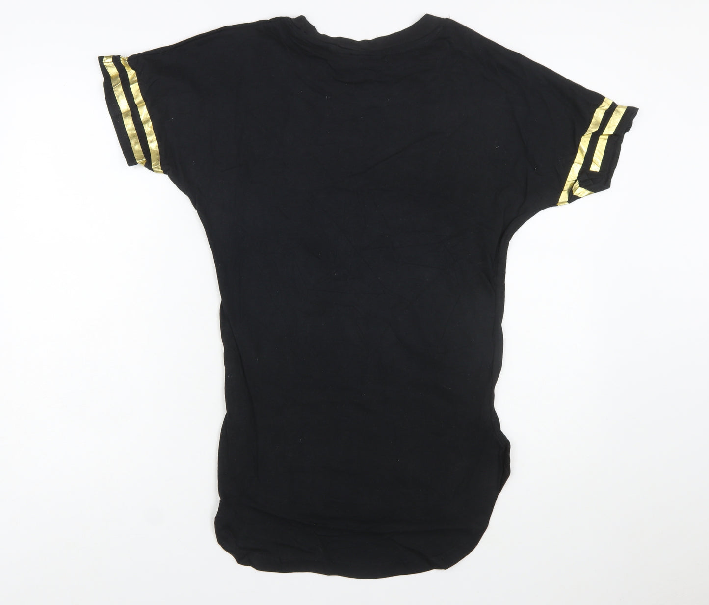 Harry Potter Women's Black Hogwarts Crest Cotton T-Shirt Size L