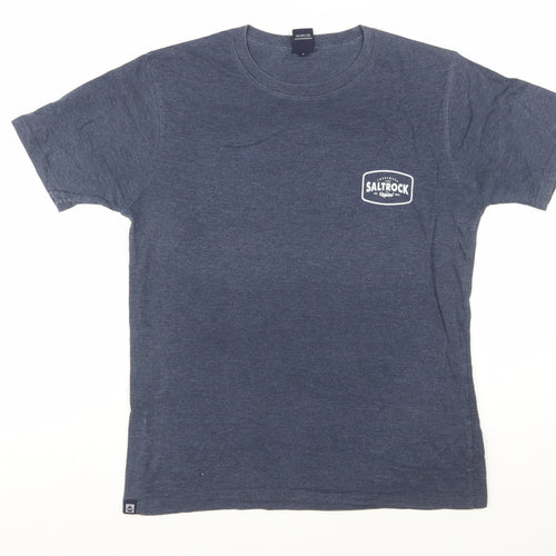 Saltrock Men's Blue Short Sleeve Crew Neck Graphic T-Shirt Size S