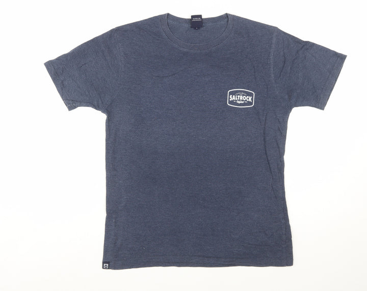 Saltrock Men's Blue Short Sleeve Crew Neck Graphic T-Shirt Size S