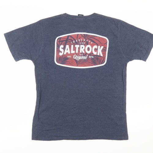 Saltrock Men's Blue Short Sleeve Crew Neck Graphic T-Shirt Size S