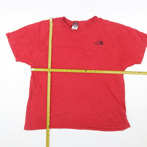 The North Face Men's Red Short Sleeve Cotton T-Shirt L