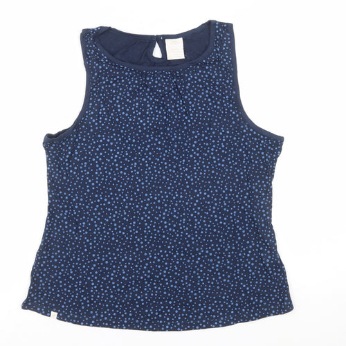 Trespass Womens Blue Polka Dot Sleeveless Tank Top UK 12