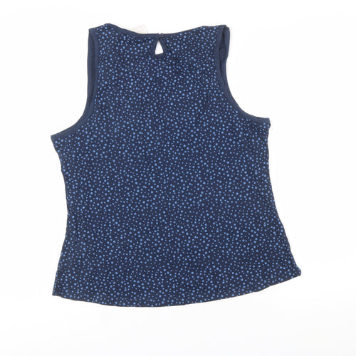 Trespass Womens Blue Polka Dot Sleeveless Tank Top UK 12
