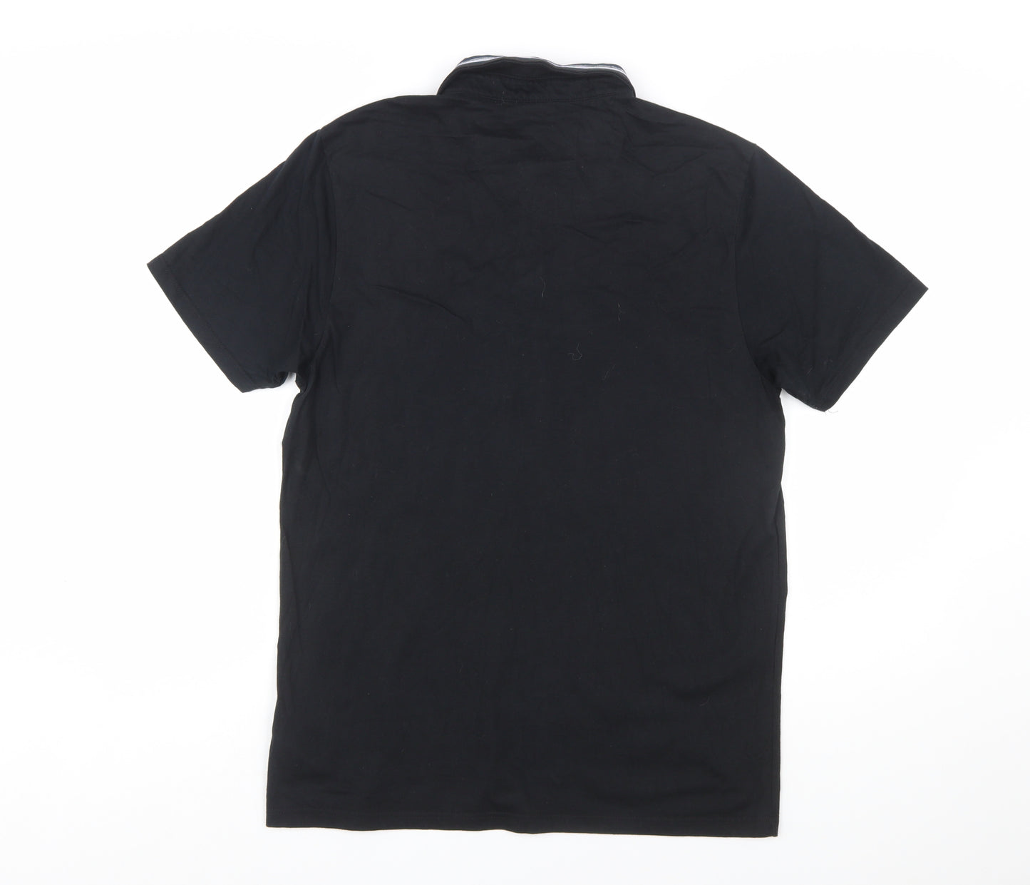 Burton Menswear London Black Polo Shirt Men M Regular Fit Cotton