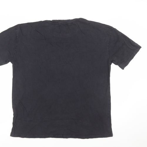 Pull&Bear Women’s Black Mickey Mouse Graphic T-Shirt L