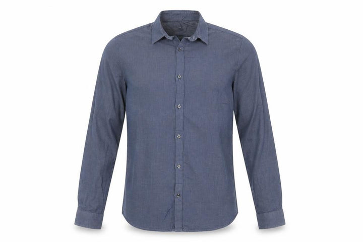 Hugo Boss Men's Blue Slim Fit Long Sleeve Cotton Shirt M