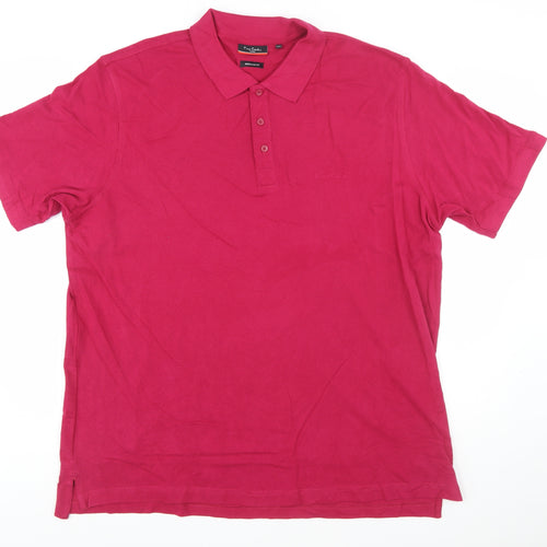 Pierre Cardin Men’s Red 3XL Regular Fit Cotton Polo Shirt