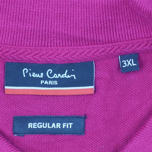 Pierre Cardin Men’s Red 3XL Regular Fit Cotton Polo Shirt