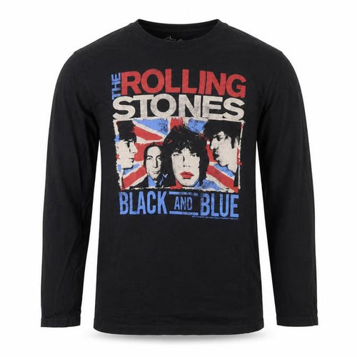 The Rolling Stones Boys Black Long Sleeve Graphic T-Shirt 13-14 Years 164cm