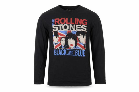 The Rolling Stones Boys Black Long Sleeve Graphic T-Shirt 13-14 Years 164cm