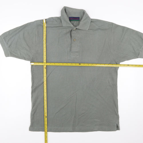 Octave Men’s Grey Cotton Polo Shirt XL Short Sleeve Classic Fit