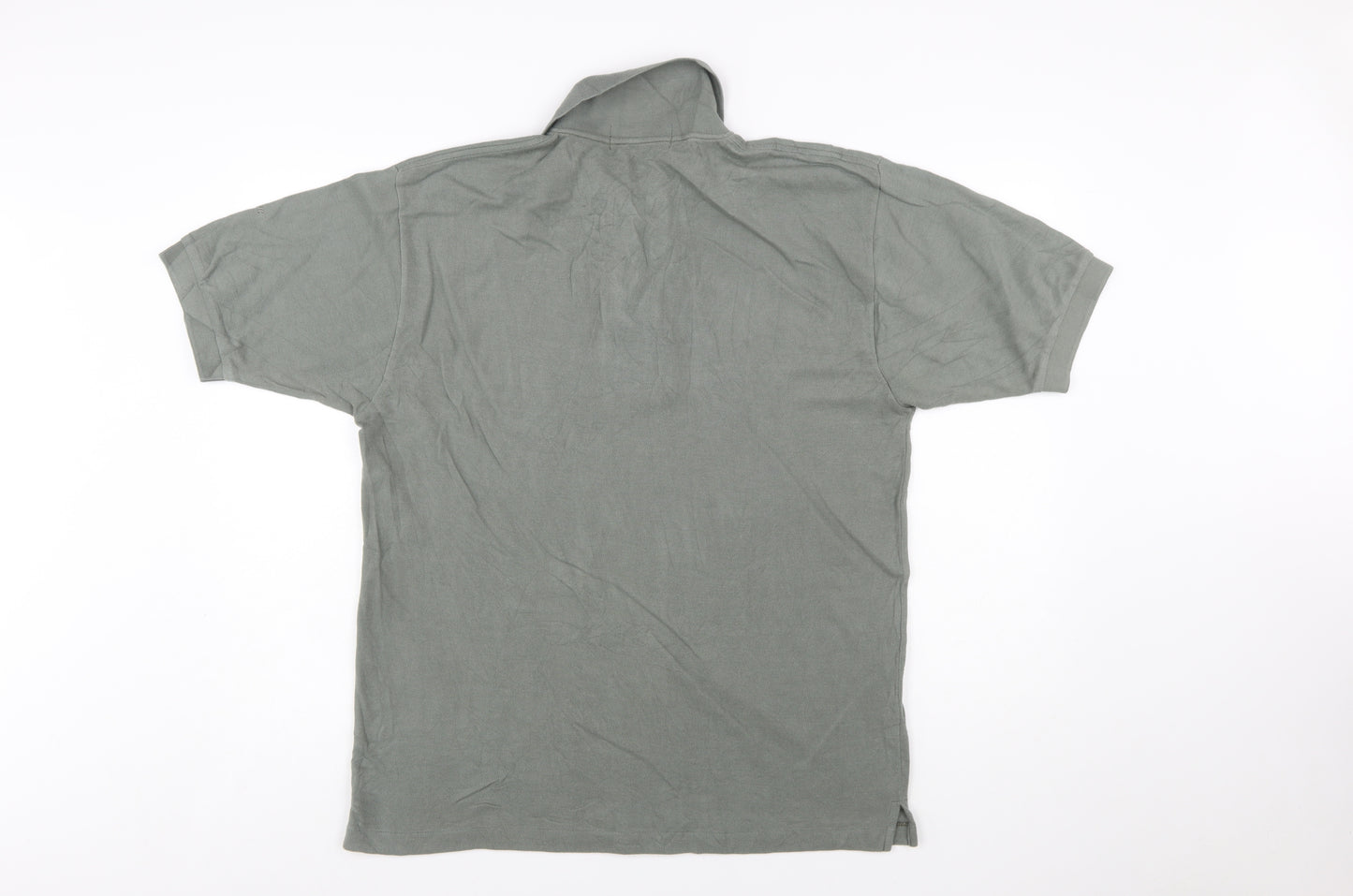 Octave Men’s Grey Cotton Polo Shirt XL Short Sleeve Classic Fit