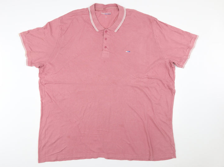 BadRhino Mens Pink 4XL Cotton Polo Shirt Big & Tall