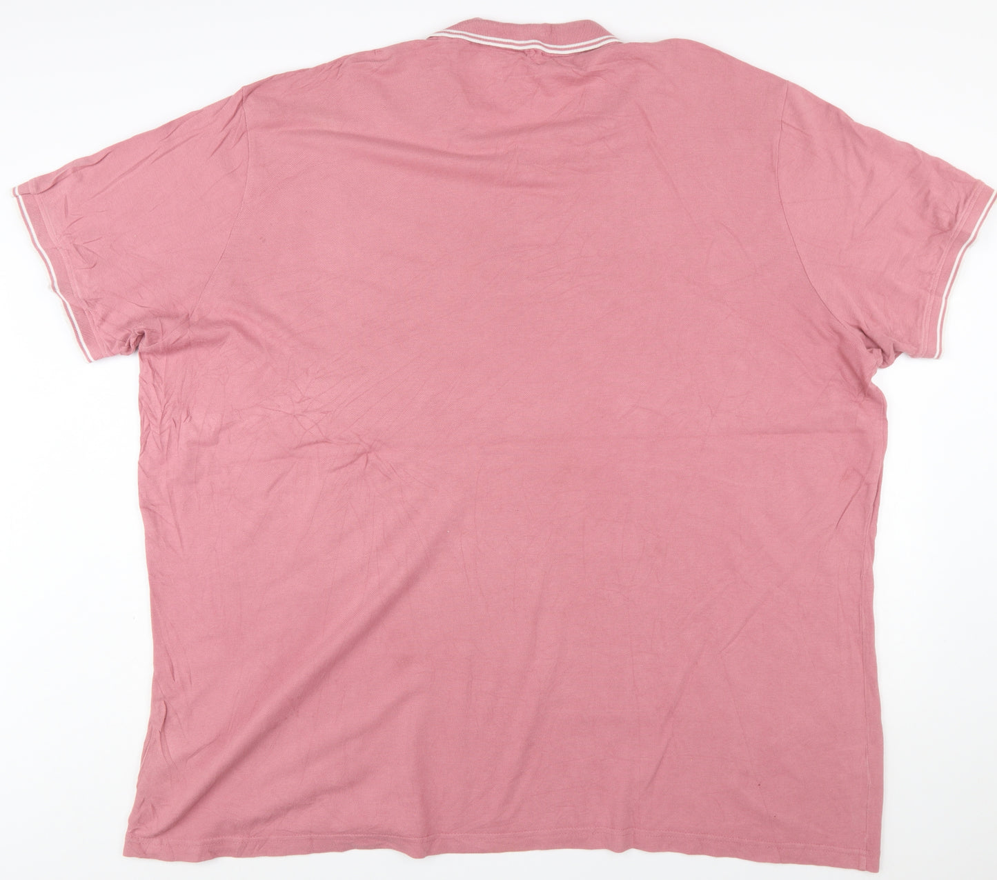 BadRhino Mens Pink 4XL Cotton Polo Shirt Big & Tall