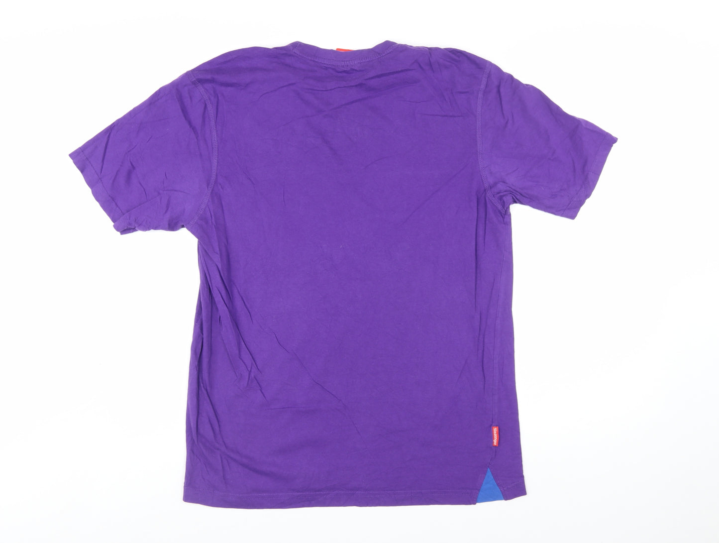 Slazenger Men's Purple Cotton Short Sleeve Crew Neck T-Shirt M