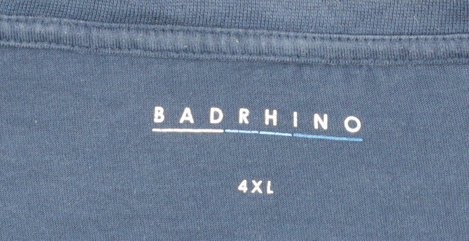 BadRhino Men's Blue Back to the Future Graphic Print 4XL T-Shirt