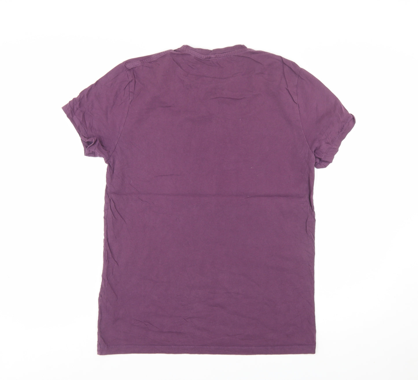 Jack Wills Men's Purple Cotton Crew Neck Short Sleeve T-Shirt Size S