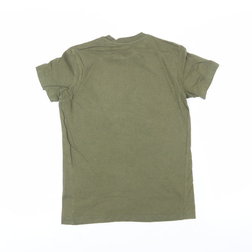 Jack & Jones Boys Green Logo Cotton Regular Fit T-Shirt 12 Years
