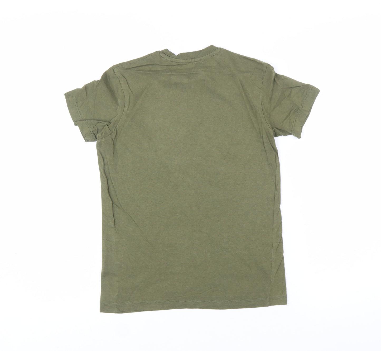 Jack & Jones Boys Green Logo Cotton Regular Fit T-Shirt 12 Years