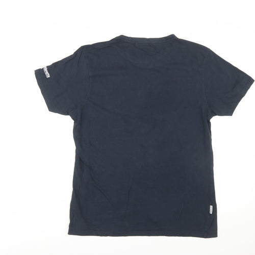 Lambretta Men's Navy Heritage Graphic T-Shirt Large Cotton Crew Neck