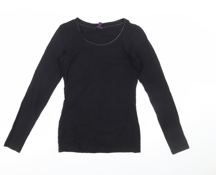 Long Tall Sally Women's Black XS Tall Long Sleeve Basic T-Shirt