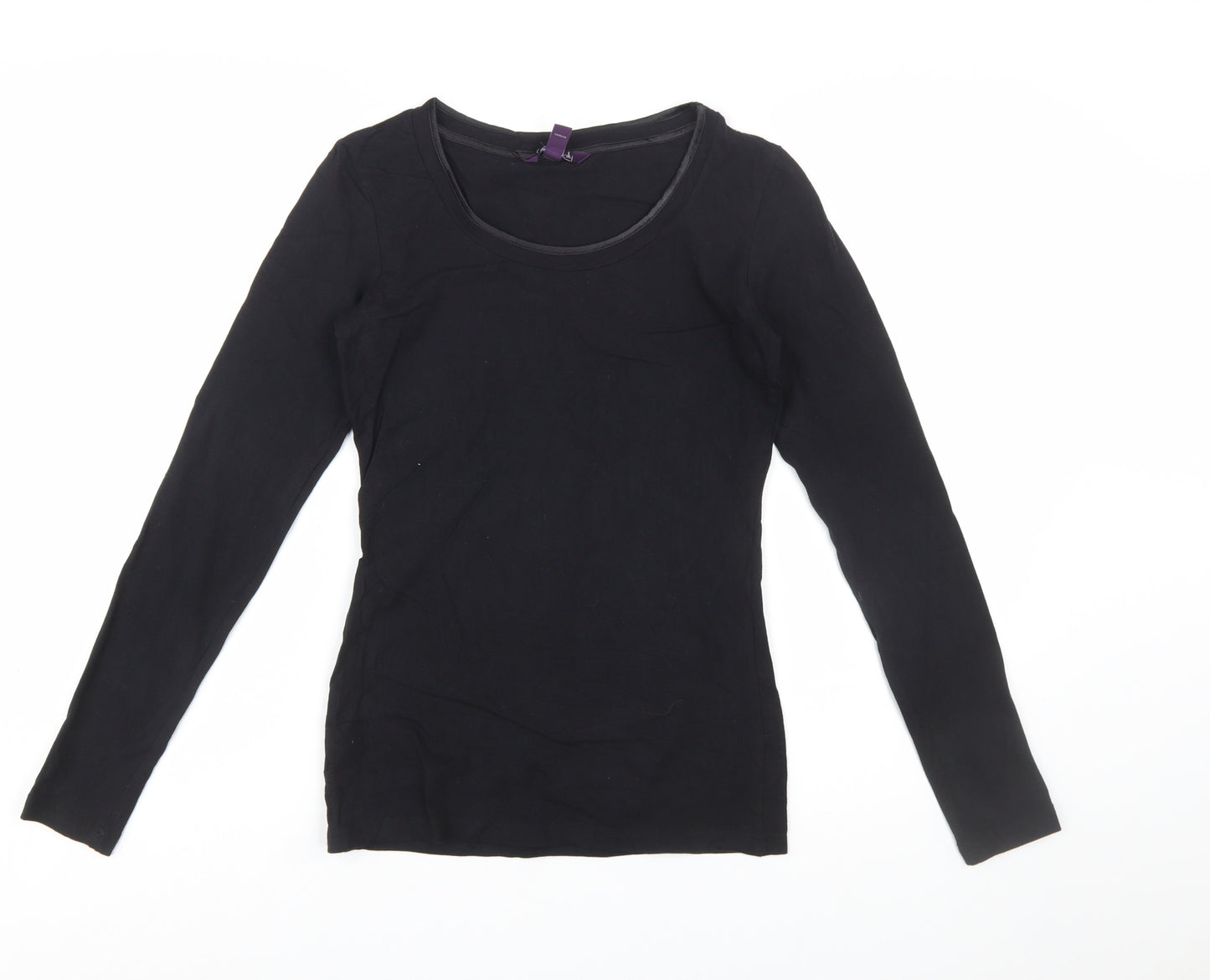Long Tall Sally Women's Black XS Tall Long Sleeve Basic T-Shirt