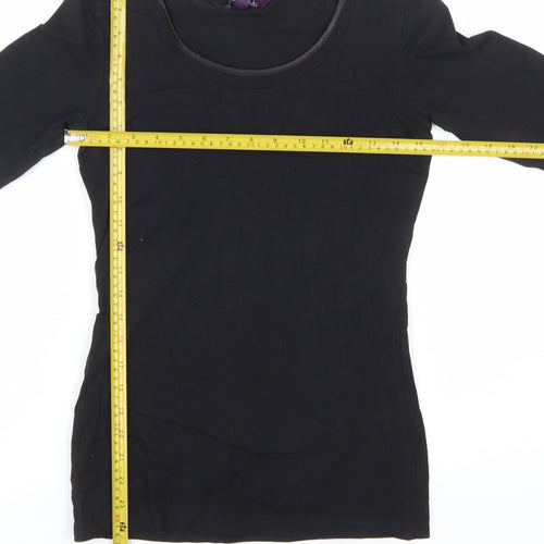 Long Tall Sally Women's Black XS Tall Long Sleeve Basic T-Shirt