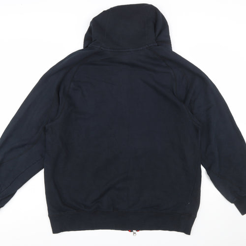 Jordan Men's Black Full Zip Hoodie L Red Jumpman Logo