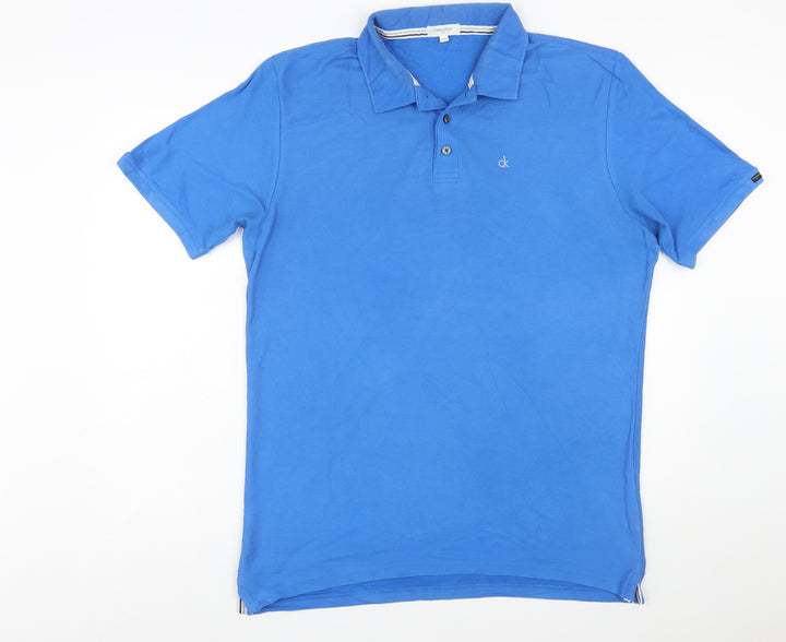 Calvin Klein Men’s Blue Golf Polo Shirt Size L Regular Fit