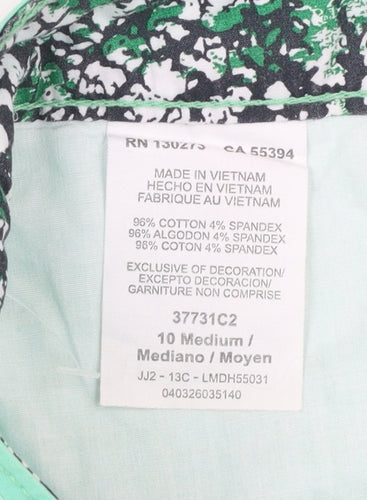 Lee Women's Green Chino Shorts Size 10 Cotton Blend Casual