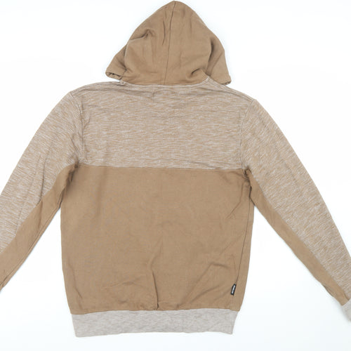 Intense Mens Beige Pullover Hoodie Size L Regular Fit Cotton Blend
