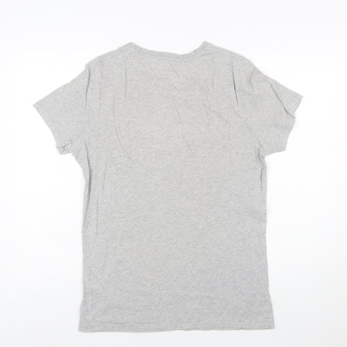 Diesel Men’s Grey 1978 Graphic Cotton T-Shirt Size L Regular Fit