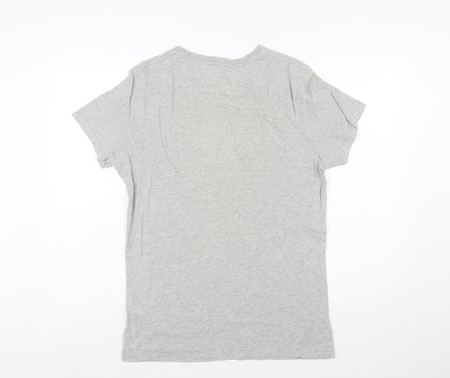 Diesel Men’s Grey 1978 Graphic Cotton T-Shirt Size L Regular Fit