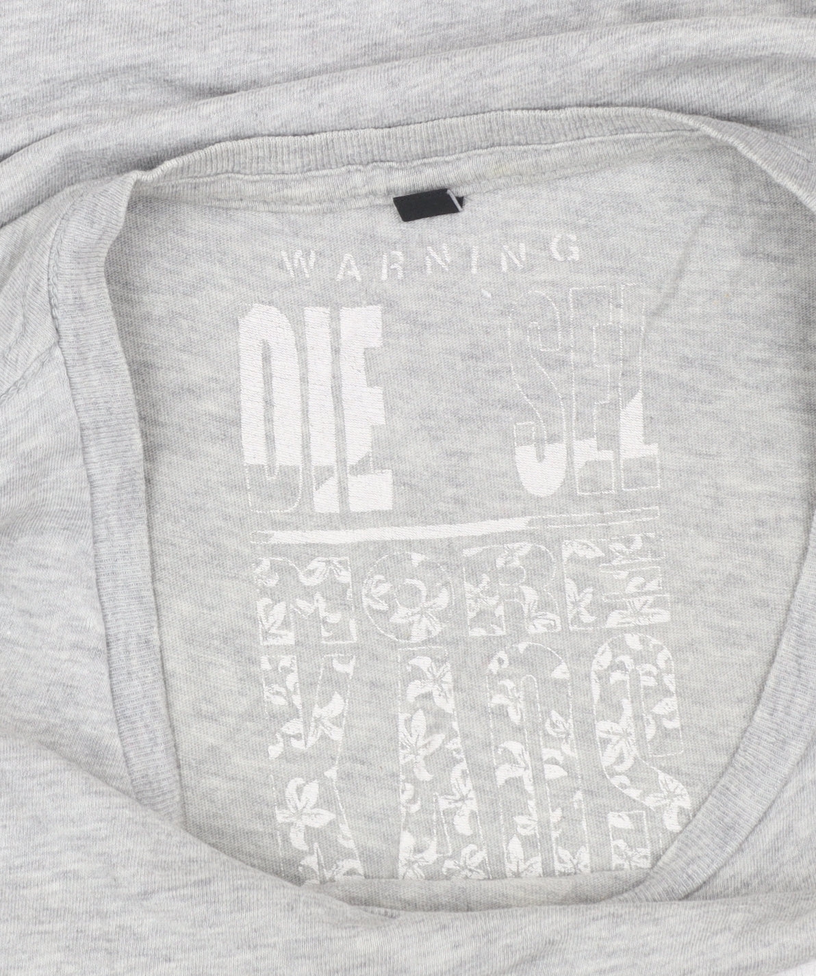 Diesel Men’s Grey 1978 Graphic Cotton T-Shirt Size L Regular Fit