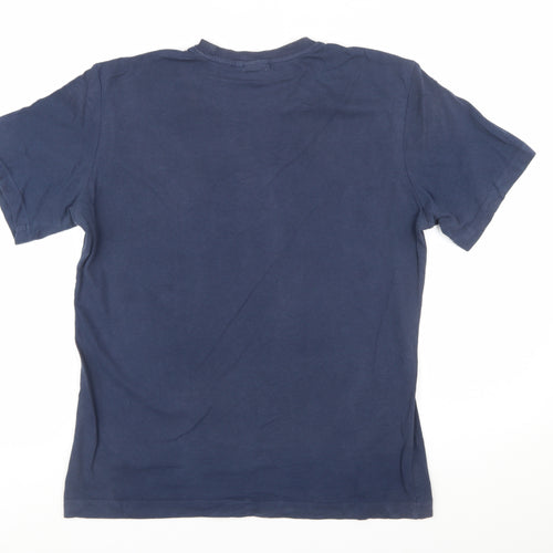 Adidas Men’s Blue Climalite Logo Crew Neck T-Shirt Size M