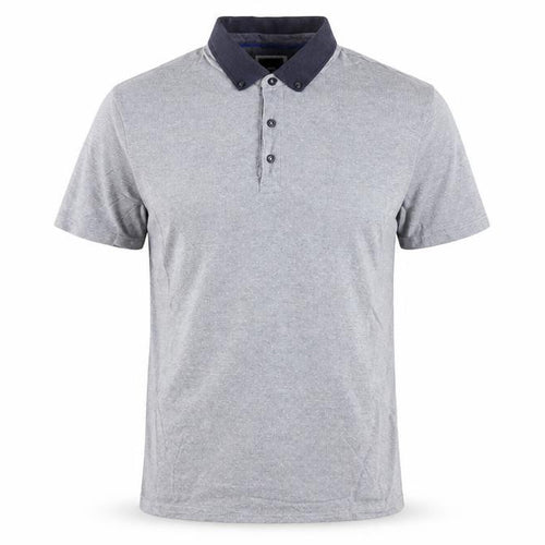 Burton Menswear London Grey Button-Down Collar Polo Shirt L